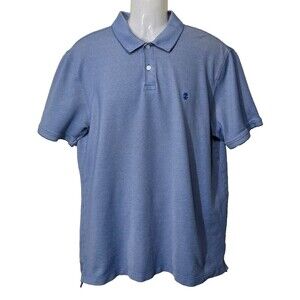 Izod Advantage Performance Polo Shirt Mens XL Blue Stretch Golf